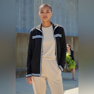 Exclusively Misook Women's Knit Collared Cardigan Open Front Large